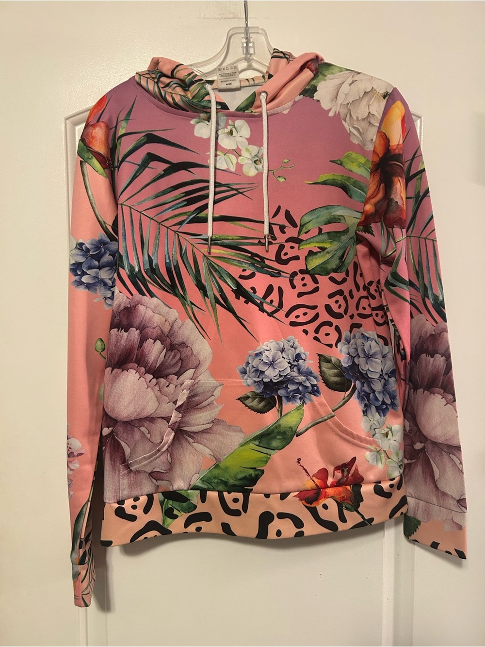 Bold Floral Athleisure Hoodie - Women’s M
